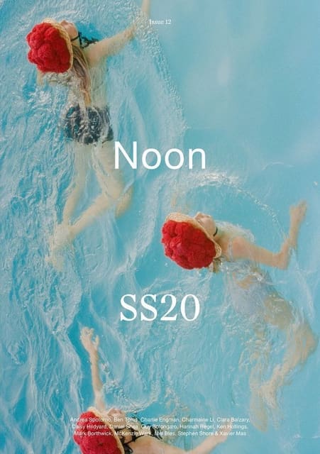Noon Magazine S/S 2020 Covers — Noon Magazine