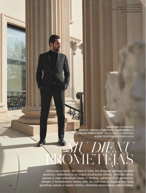 ŠIU DIENU PROMETEJAS by Sarah Son — L'Officiel Hommes Lithuania