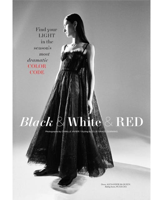 All Over Black, White & Red — Harper's Bazaar U.S.