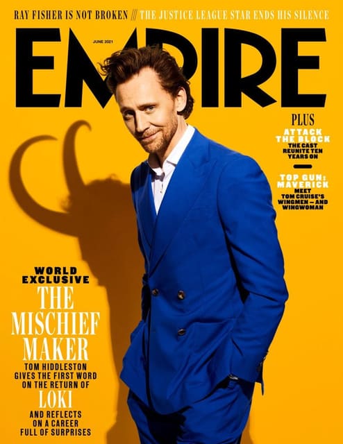 Empire April 2021 Covers: Tom Hiddleston