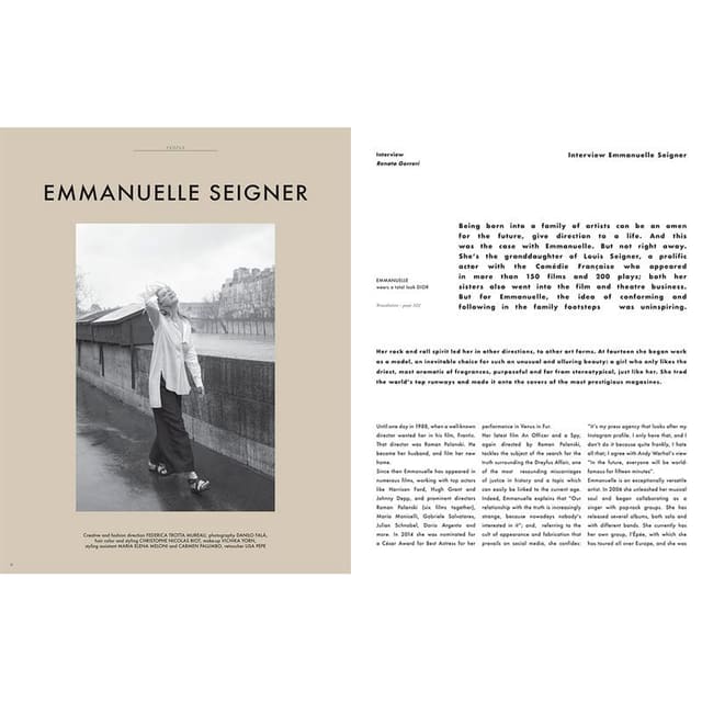 How do you feel: Emmanuelle Seigner — Mia Le Journal