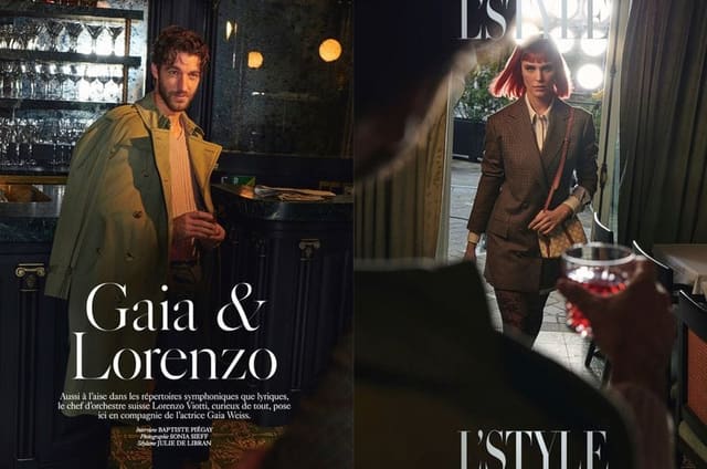 Gaia and Lorenzo — L'Officiel Paris
