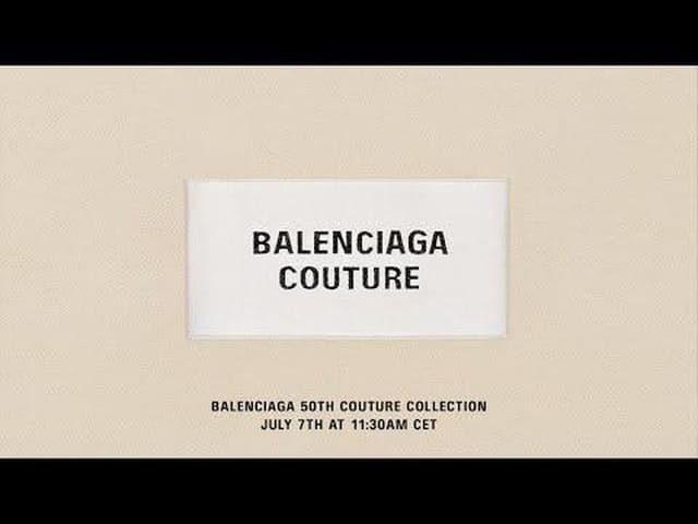 Balenciaga Couture Fall 2021 Presentatio... — Balenciaga