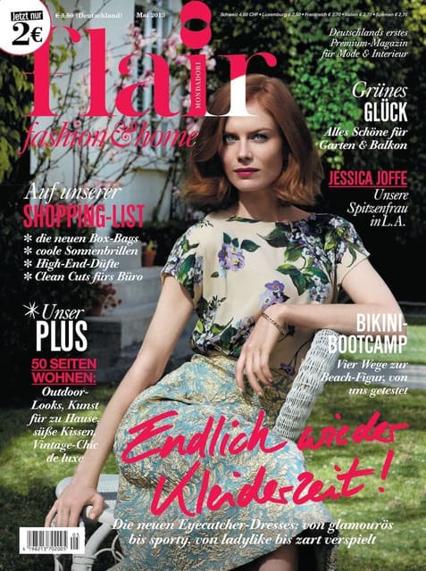 flair germany may 2013 cover (w/ model j... — Flair Germany