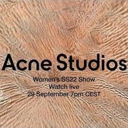 Acne Studios S/S 22 Show — Acne Studios