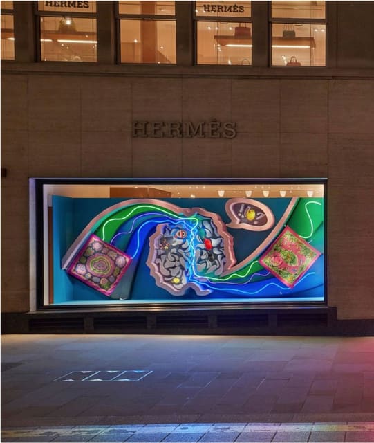 Hearts & Minds Window Installation photo... — Hermès