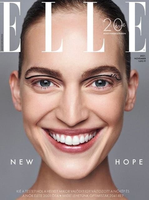 Elle Hungary November 2021 Cover — Elle Hungary