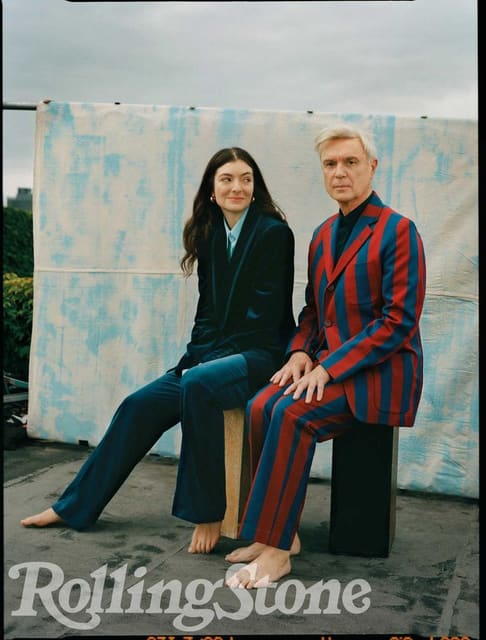 David Byrne and Lorde — Rolling Stone