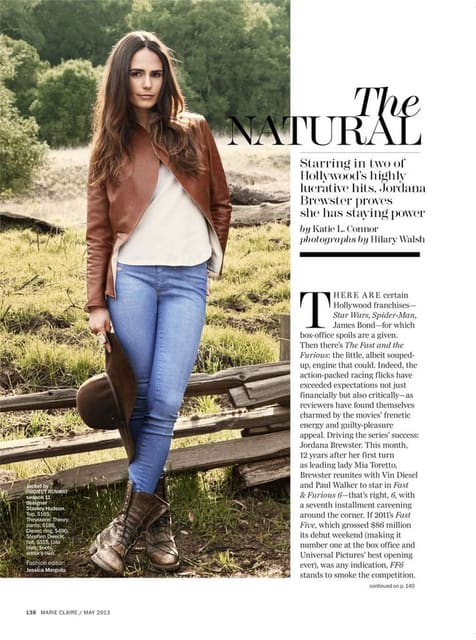 The Natural with Jordana Brewster — Marie Claire U.S.