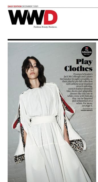WWD December 7, 2021 Cover: Proenza Scho... — WWD