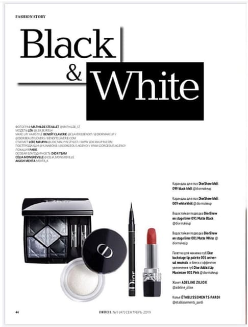 Black and White by Mathilde Steullet — L'Officiel Kazakhstan