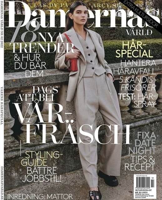 Damernas Värld February 2022 Cover — Damernas Värld