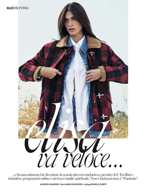 Elisa va veloce... — Elle Italia