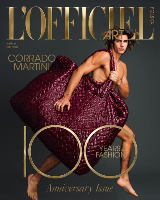 Corrado Martini L'Officiel Art Polska Winter 2021 Cover — L'Officiel Hommes Poland