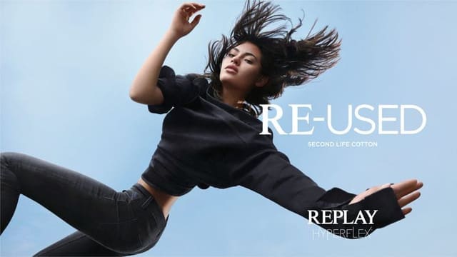 Replay Re-used Second life Cotton Hyperflex — Replay