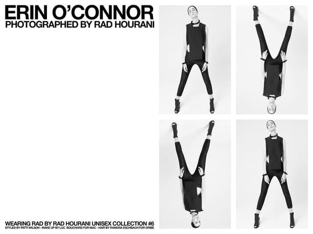 ERIN O'CONNOR WEARING RAD BY RAD HOURANI... — Rad Hourani