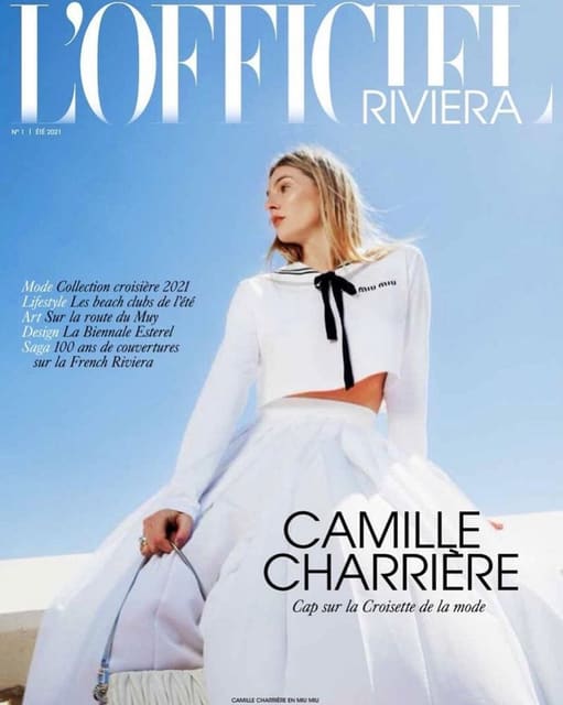 L'Officiel Riviera Summer 2021 Cover — L'Officiel Riviera