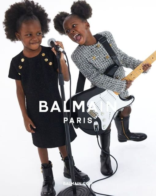 Balmain Kids Campaign S/S 22 — Balmain