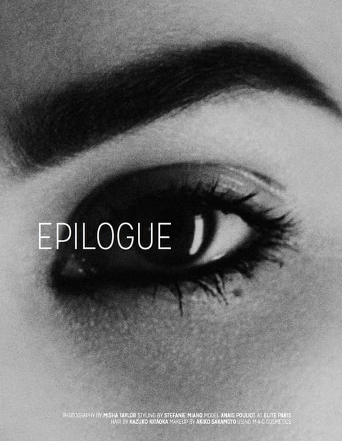 Epilogue by Misha Taylor — The Lab Magazine