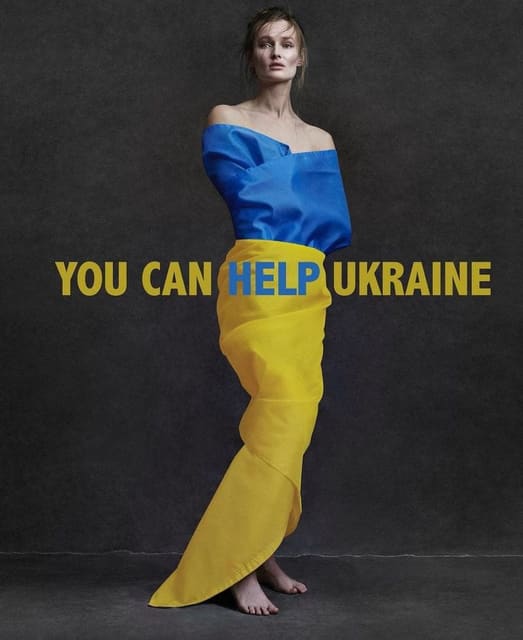 Anastasiia Koval in Ukrainian Flag, New ...