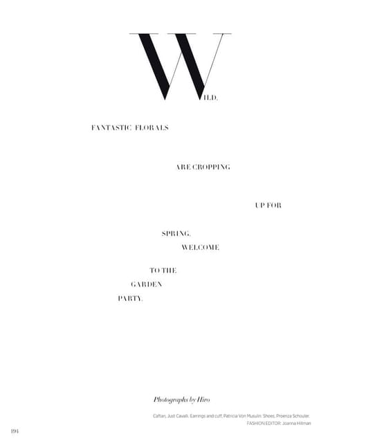 Wild — Harper's Bazaar U.S.