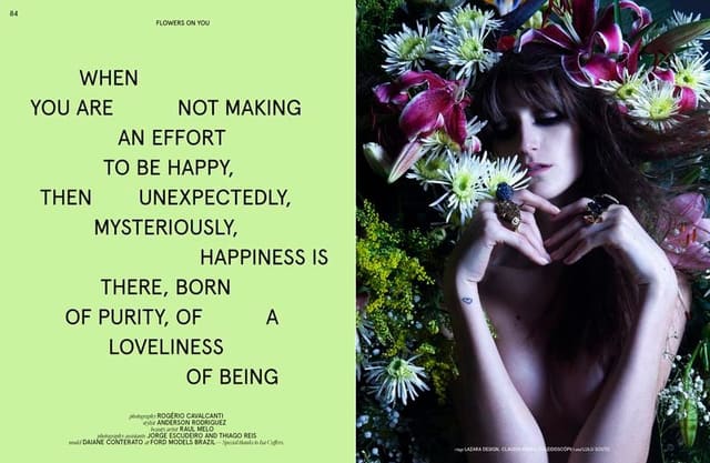FLOWERS ON YOU (also with stylist Anders... — U Magazine