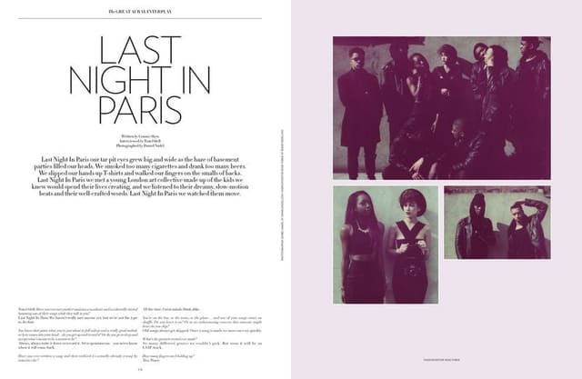 The Great Aural Interplay: Last Night in... — Flaunt