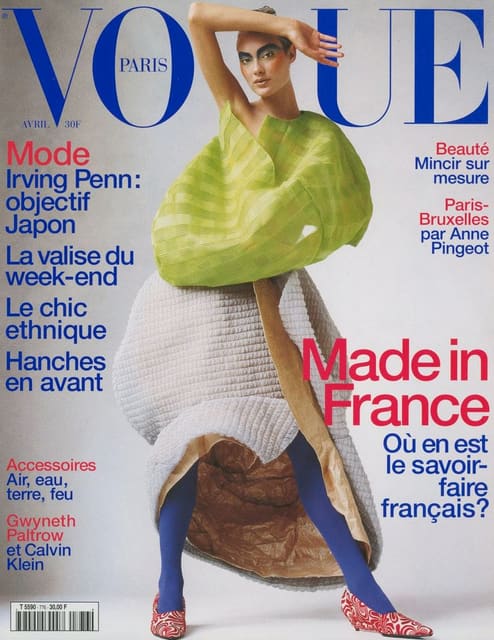 Vogue France April 1997 Cover — Vogue France