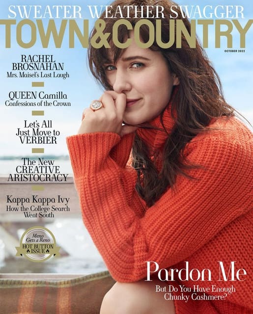 Town & Country October 2022 Cover - Rach... — Town & Country