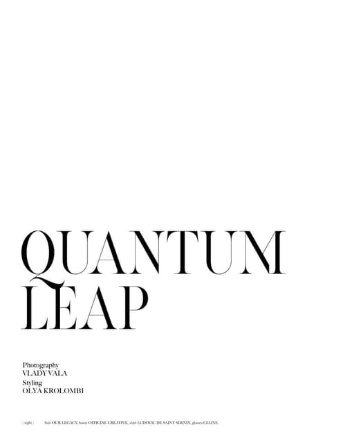 Quantum Leap — Vestal Magazine