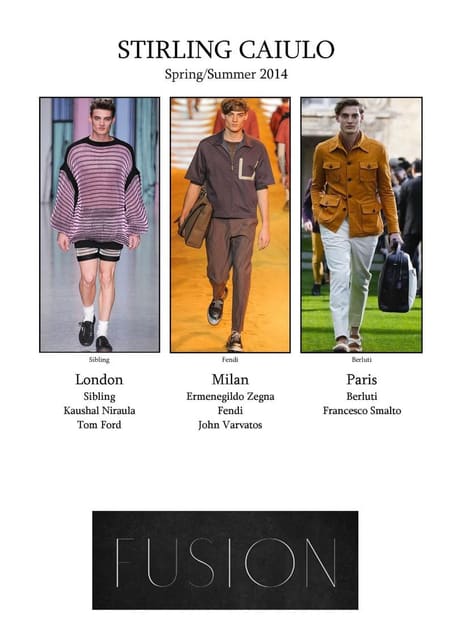 Fusion Models S/S 14 European Men's show...