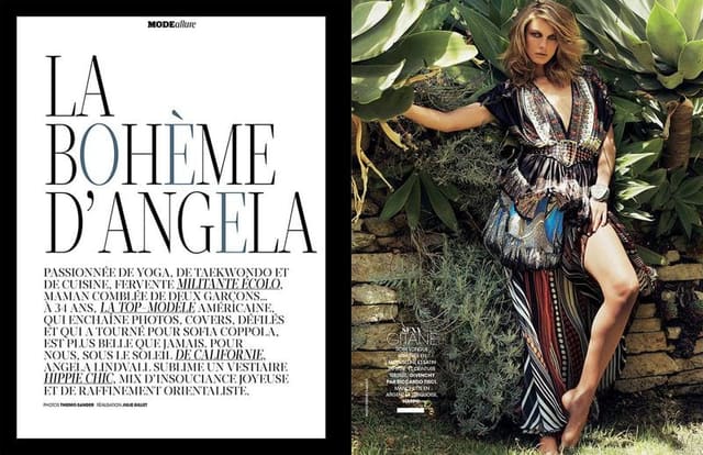 La Bohème d'Angela — Madame Figaro