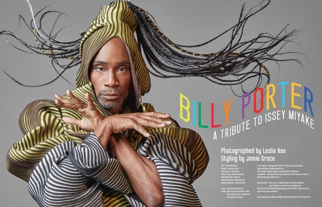 Billy Porter a tribute to Issey Miyake — Super Magazine
