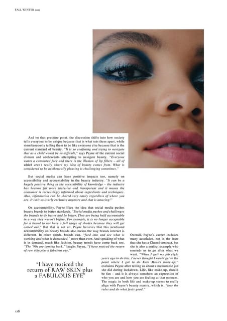 Chanel Beauty FW22 with Anna Payne — 5ELEVEN Magazine