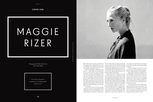 Maggie Rizer — Corduroy Magazine