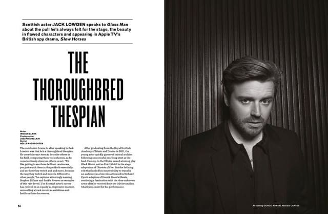 The Thoroughbred Thespian: Jack Lowden — Glass Man