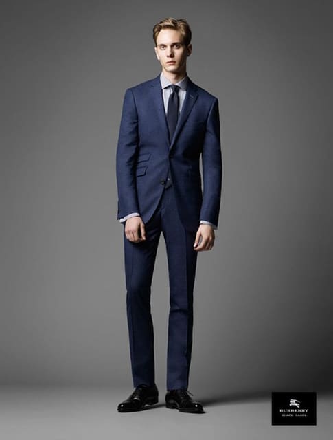 Burberry Black Label Look Book FW 13/14 — Burberry Blue & Black Label