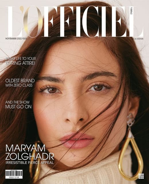 Maryam Zolghadr — L'Officiel India