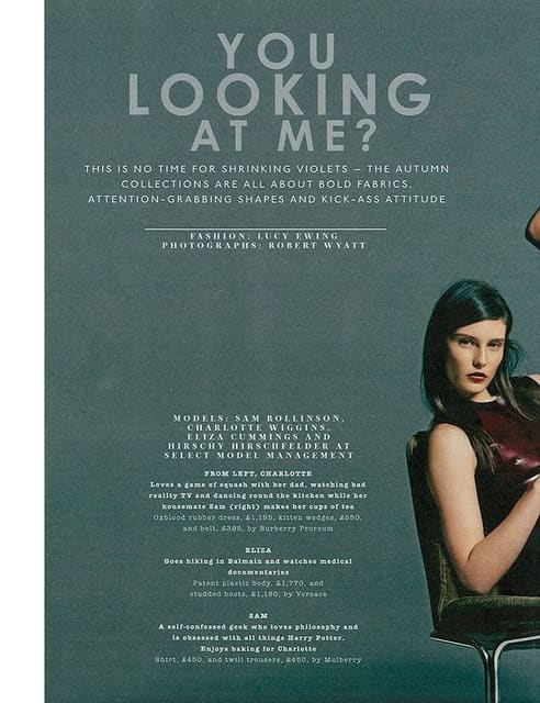 You Looking at Me? — The Sunday Times Style Magazine UK