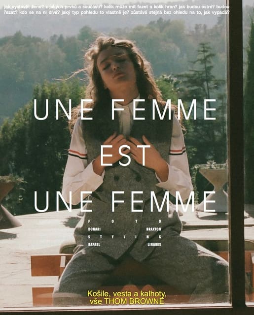 UNE FEMME EST UNE FEMME — Vogue Czechoslovakia