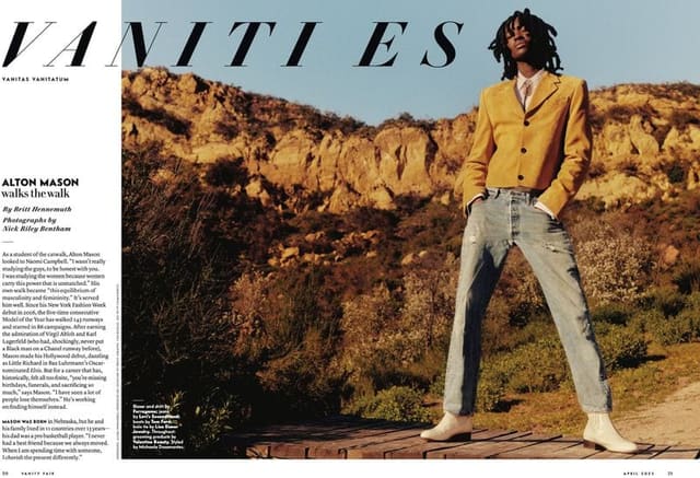 Vanities: Alton Mason Walks the Walk — Vanity Fair U.S.