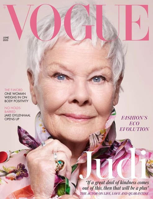 British Vogue June 2020 Cover w/ Dame Ju... — British Vogue
