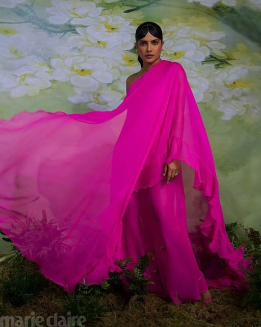 Priyanka Pulls Back The Curtain — Marie Claire U.S.