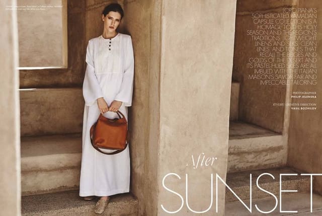 Elle Arabia x Loro Piana: After Sunset — Elle Arabia