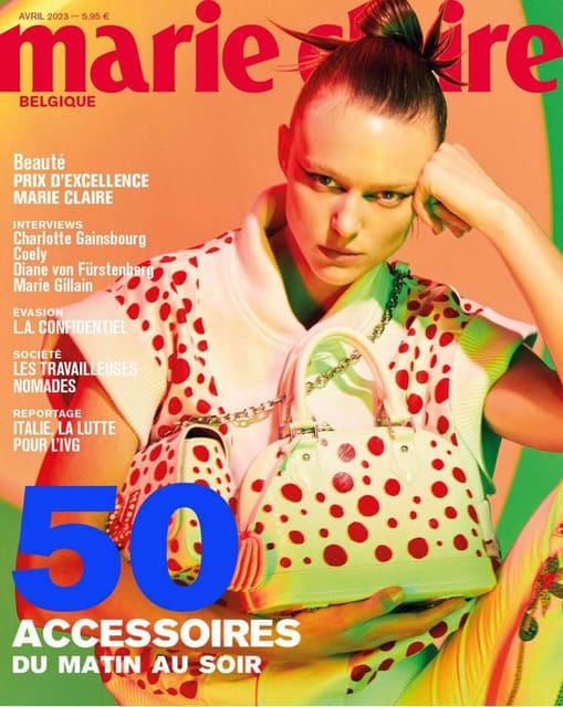Marie Claire Belgium April 2023 Cover - Photographed by Michaël Smits — Marie Claire Belgium