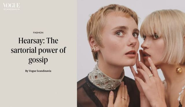 HEAR SAY — Vogue Scandinavia
