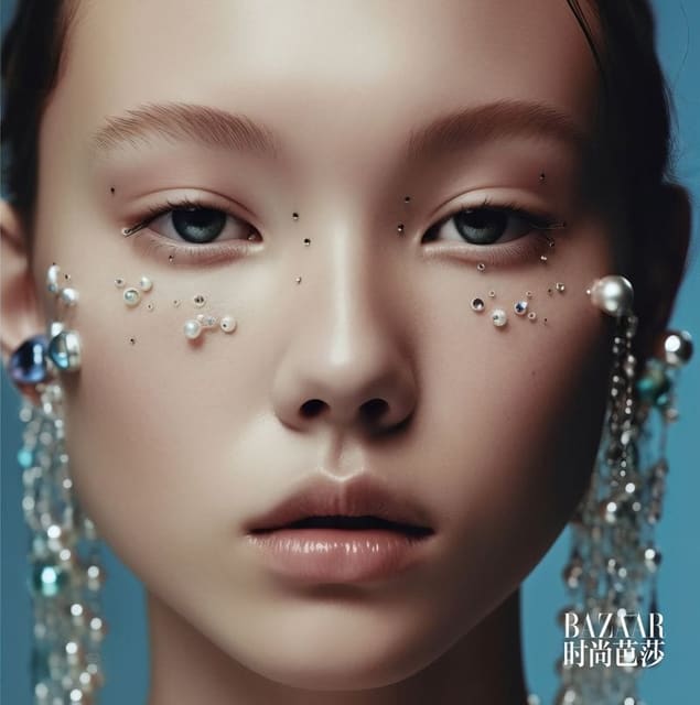 Chill AIGC 时尚美妆人工智能摄影大片 by Xi Liang — Harper's Bazaar China