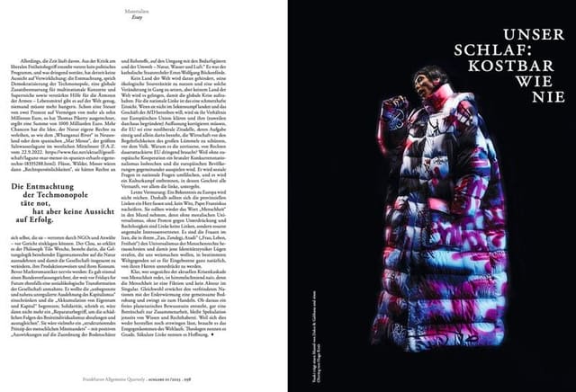 Unser Schlaf : Kostbar wie Nie — FAZ Magazine