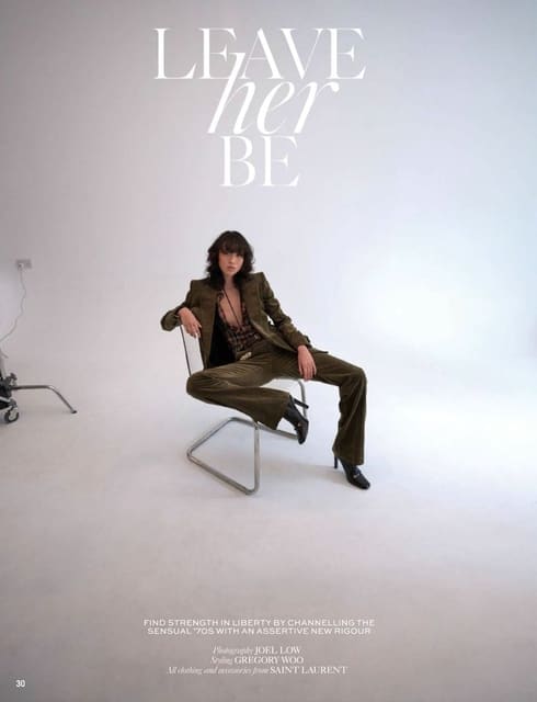 LEAVE HER BE — L'Officiel Singapore