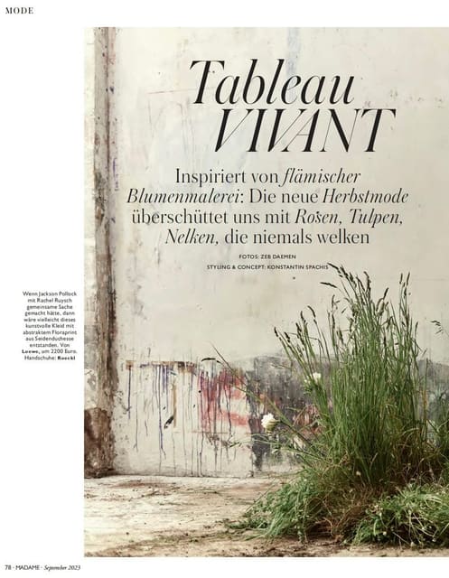 Tableau Vivat — Madame Germany